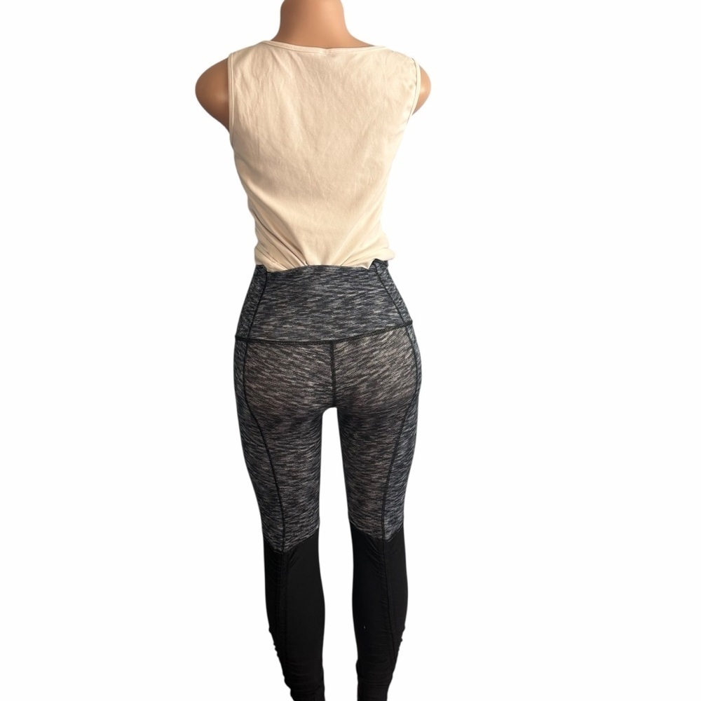 3/$30 ☀️ Lululemon Wunder Under Pant *Stirrup Dramatic Static White Black - Picture 7 of 9